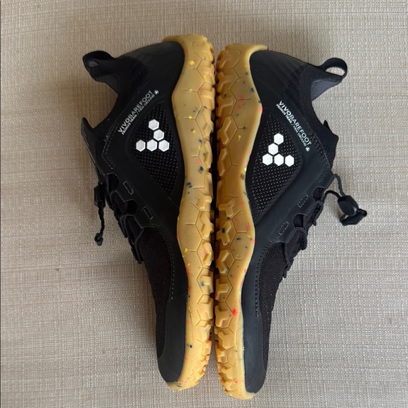 Vivobarefoot Recycled Black White EUR 39L Primus Trail Knit Obsidian - Picture 6 of 12